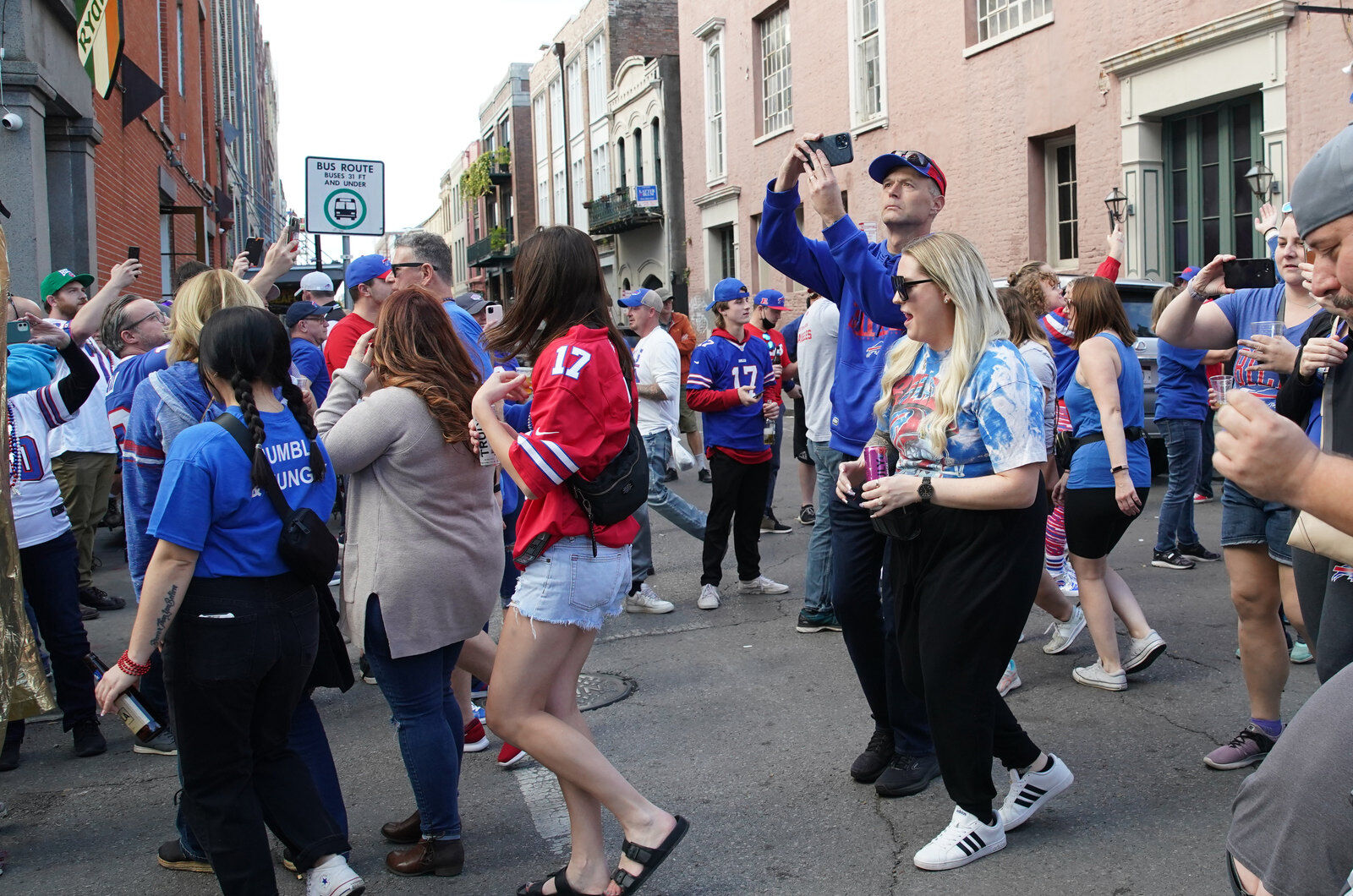 Buffalo Bills packers of NOLA Takeover Parade